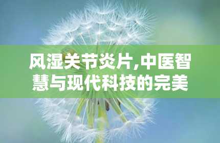 风湿关节炎片,中医智慧与现代科技的完美结合