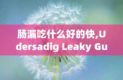 肠漏吃什么好的快,Udersadig Leaky Gu Sydrome